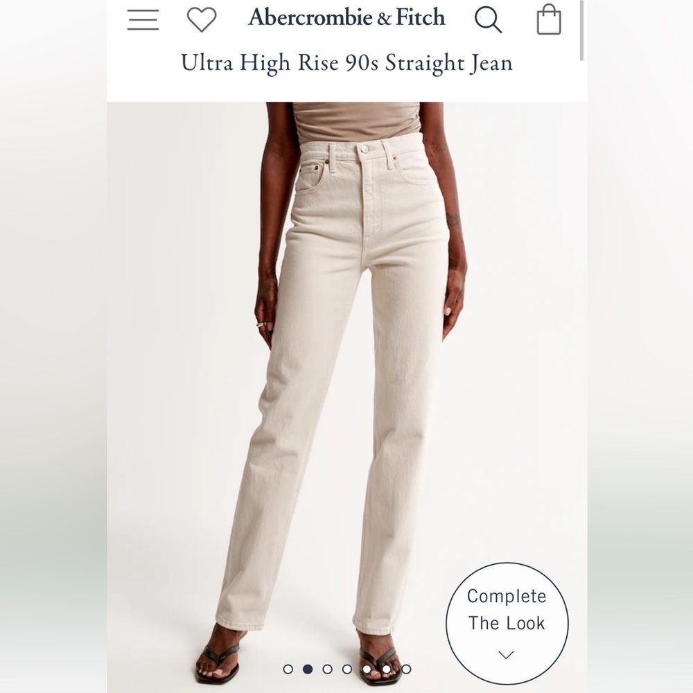 NEW Abercrombie and Fitch 90s straight Ultra High Rise | size 31 long (12 long)